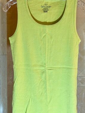 Faded Glory Lime Ribbed Tank Top